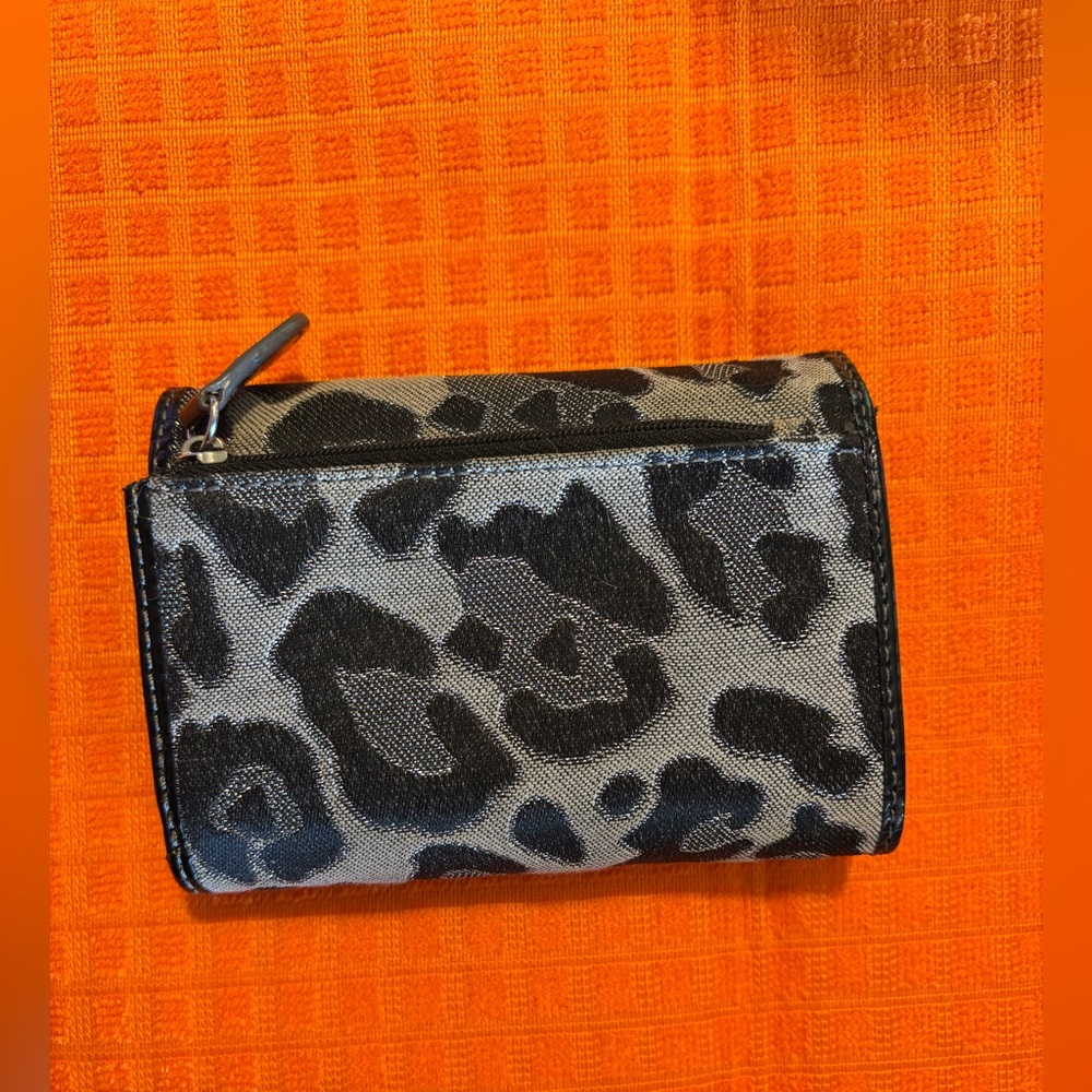 Nine & Co. Black and Gray Animal Print Wallet - Picture 2 of 4